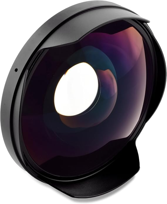0.3X Precision Engineered Fisheye Lens Compatible with Panasonic HC-X1500 (Ultra-Wide View)