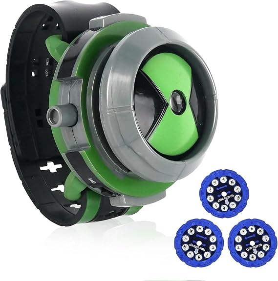 Projection Watch Toy Compatible with Omnitrix 10 Ben, Adjustable Omnitrix Projection Watch Ben 10 Kids Analogue for Girls Boys Childrens Toys Wa-tch Christmas Birthday Gifts