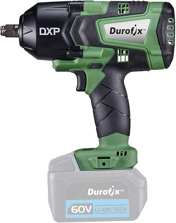 Durofix DXP 60V Cordless 1/2" BRUSHLESS Jumbo Impact Wrench (max 1500 ft-lbs), 3-Stages Torque Control, Tool Only, RI60164T