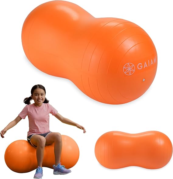 Gaiam Kids Peanut Ball Chair, Flexible Seating for Classroom