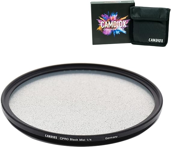 Cinepro Black Mist 82mm PRO Soft Diffusion 1/4 CPRO Filter - Creative Cinematic Diffusion Effect for DSLR mirrorless Video Camera