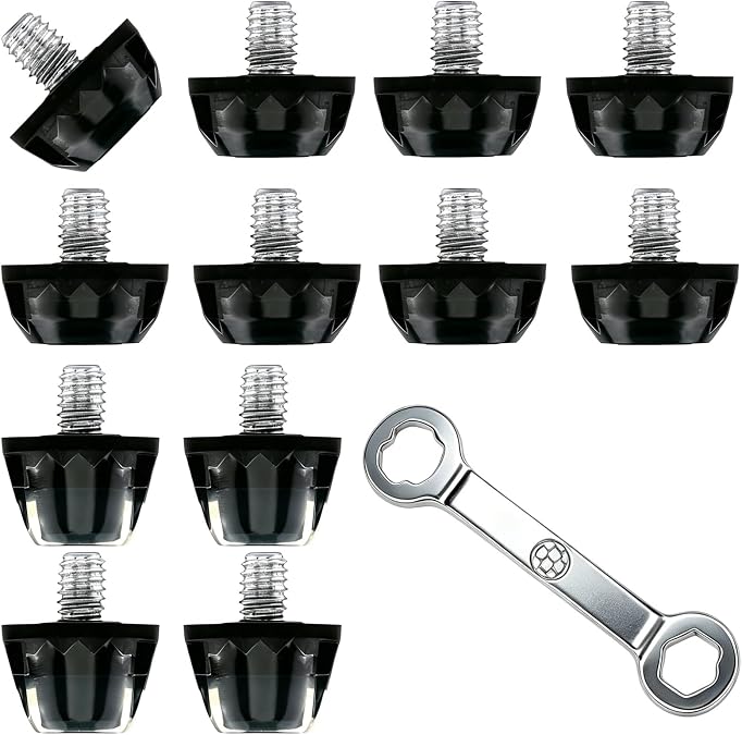 Replacement Soccer Cleats Studs,13PCS TPU Football Cleat Spikes with Wrench,Only Compatible with Nike, Puma, Umbro & More M5 Thread Boots