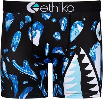 Ethika Mens Mid Boxer Briefs | Bomber Diamond Drip