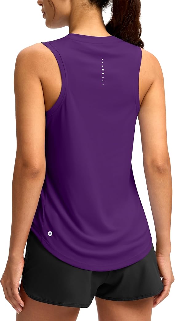 SANTINY Women's Workout Tank Top Racerback Athletic Shirt