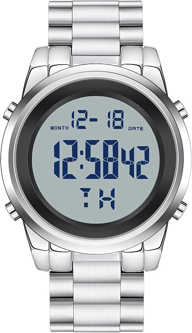 Black Waterproof Digital Wrist Watches for Men Sports Mens Watch