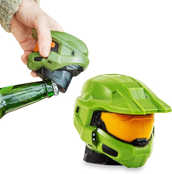 Halo Master Chief Helmet Bottle Opener | Pocket Tool For Soft Drinks, Soda, Beverages
