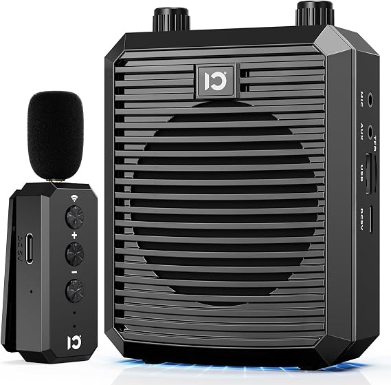 SHIDU Portable Voice Amplifier for Teachers Wireless Lavalier Microphone