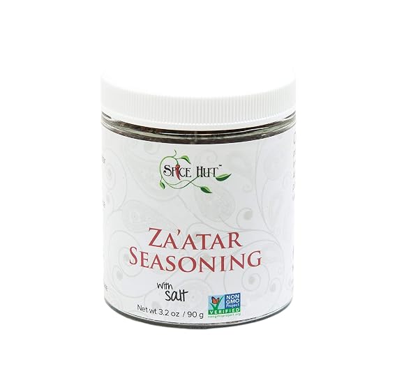 Za'atar (Zahtar, Zaatar) Middle Eastern Blend, Zaatar Seasoning Salted Jar 3.2 oz The Spice Hut