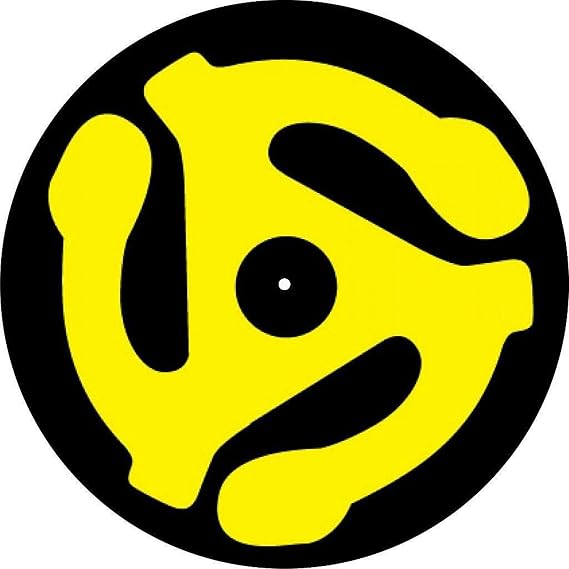 45 Adaptor #1 Vinyl Memorabilia 7" inch Slip Mat Portablism Turntable Slipmat DJ Platter Pad x1