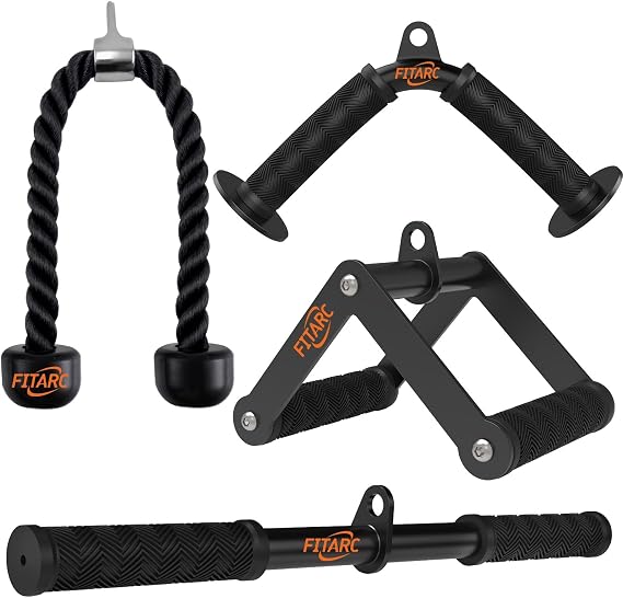 Fitarc Cable Machine Attachment Set, LAT Pulldown Accessories for Home Gym