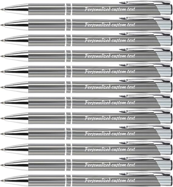 Personalized ballpoint pen with name or greeting, customized pen, 0.5mm black ink, suitable for men women office school business promotion wedding ballpoint pen gift