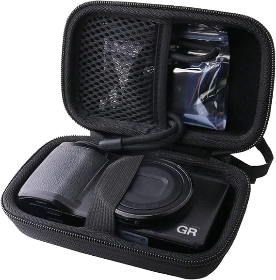 Hard EVA Travel Case for Ricoh GR III/II Digital Camera (Black)