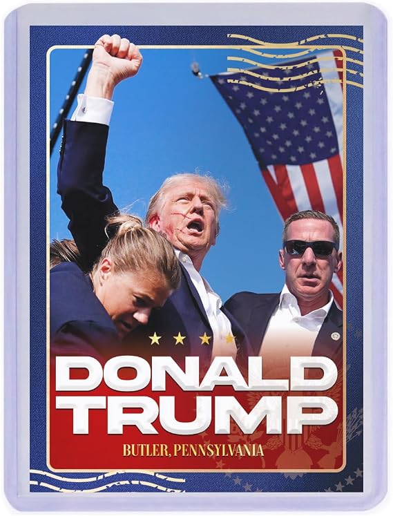 Donald Trump J13 Legendary Trading Card (Protective case Included) - Donald Trump Trading Card - Trump Collectibles, Trump Gifts, Trump 2024, Patriotic & Political Donald Trump - Made in America