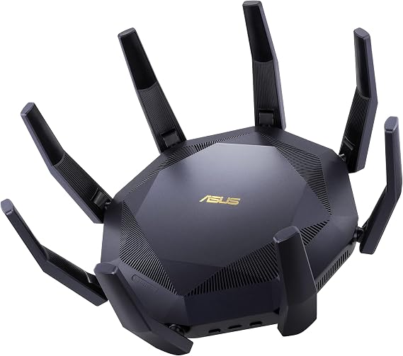 ASUS RT-AX89X AX6000 Gaming Router AIMesh WLAN System WiFi 6 10G RJ45 10G SFP+ 2.2 GHz QC CPU AiProtection Pro USB 3.1 WPA3 Tethering as 4G and 5G router replacement AiMesh WLAN system WiFi 6 MU-MIMO AiProtection Pro