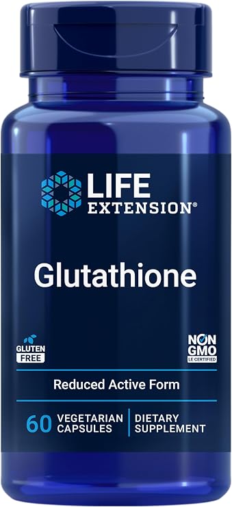 Life Extension Glutathione 500 mg Capsules, Antioxidant, 60 Capsules