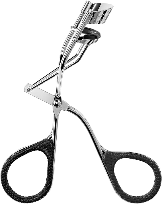 Revlon Lash Curler for Natural Curl, Silver, 1 Count | Eyelash curler for a natural lash lift with non-slip finger grips for easy use.