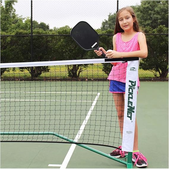Picklenet - Portable Pickleball Net Official Size | Bag Included | Easy and Fast Assembly | Indoor & Outdoor Use | Heavy Duty Powder-Coated Steel | No-Twist Guarantee | Patented Design |