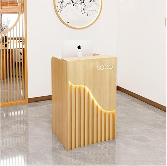 Reception Desk, Station Counter Table, L-Shaped Cashier Desk, Cashier Desk, Counter, Simple and Modern, Restaurant, Small Front Desk, Reception Desk, Small Shop, Simple Cashier Cabinet