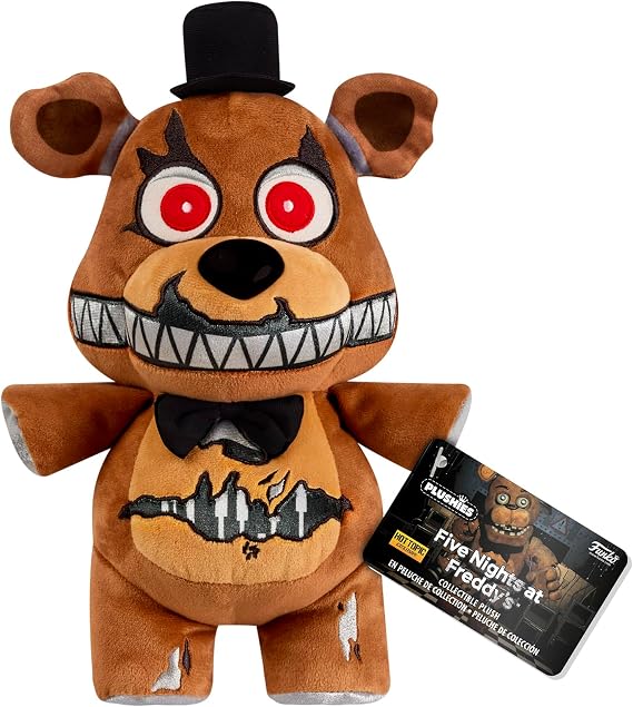 Funko Plush: Five Nights At Freddy's (FNAF) - Nightmare Freddy Fazbear - (CL 10") - Collectable Soft Toy - Birthday Gift Idea - Official Merchandise - Stuffed Plushie for Kids and Adults