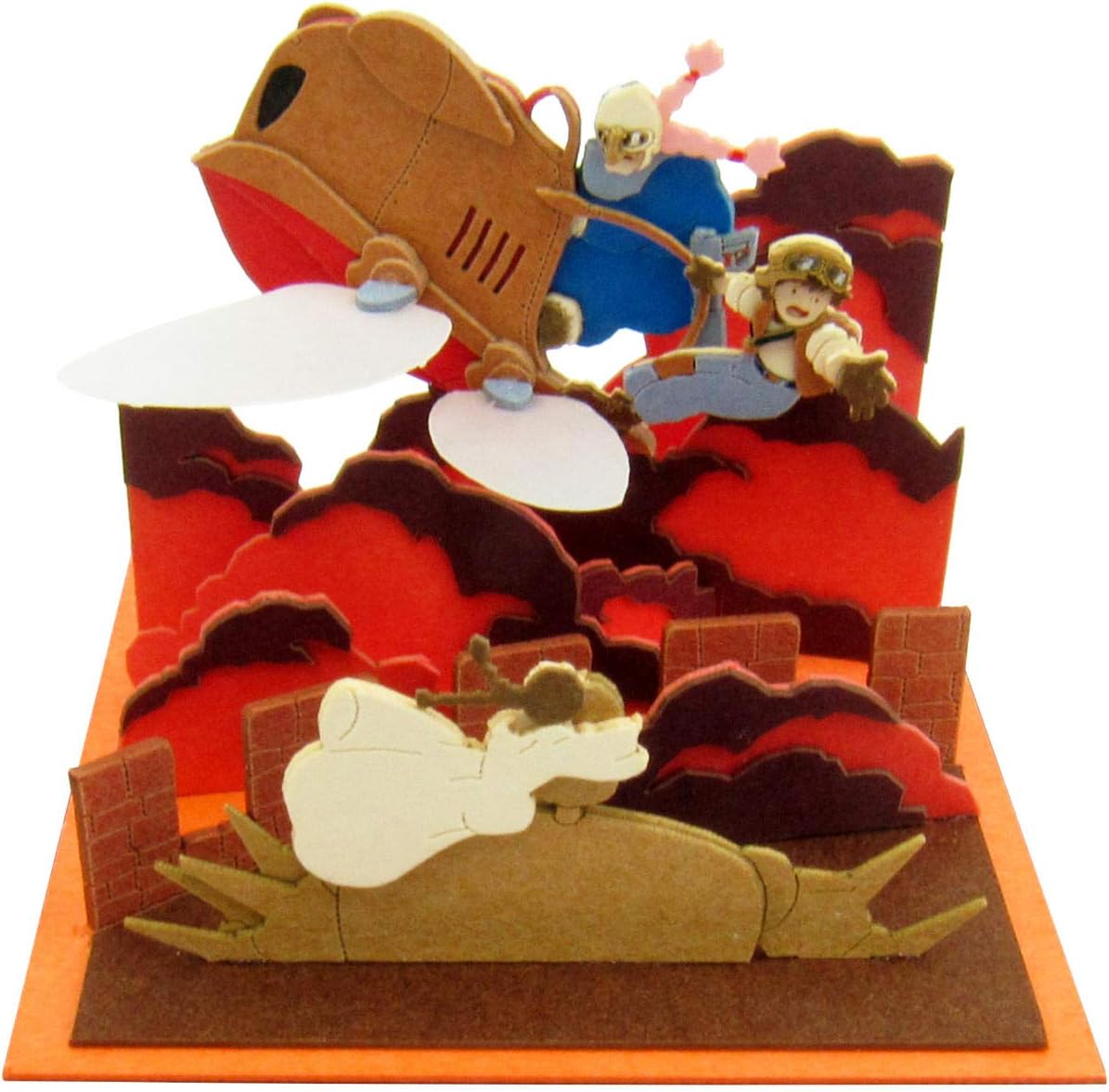 Sankei MP07-17 Studio Ghibli Mini Castle in the Sky Laputa, Rescue of Sita, Non-scale, Papercraft