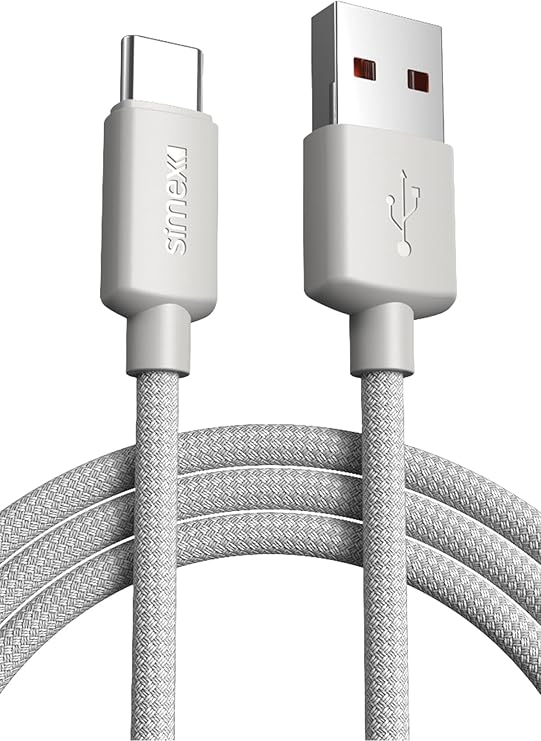 Simex 120W/67W/33W USB to Type-C Ultra Gri, 1 Metre Turbo Hızlı Şarj Kablosu Xiaomi Uyumlu