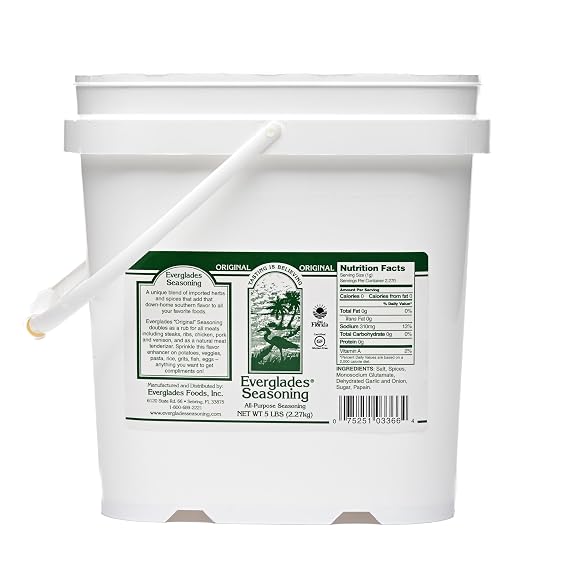 Everglades All Purpose Seasoning - for Meats & Seafood - 5 lb