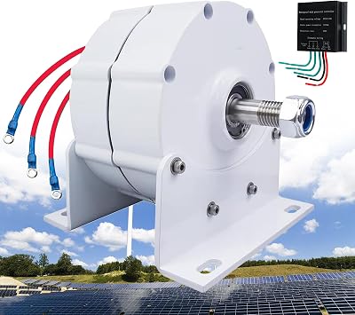 Low Speed 12000W 12V 24V 48V Efficient Gearless Permanent Magnet Generator AC Alternators Use for Wind Turbine Water Turbine with Base,24V
