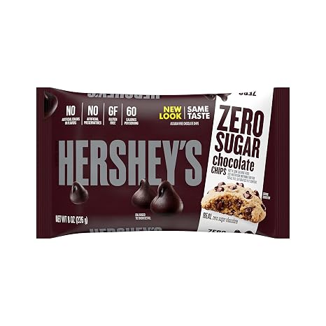 HERSHEY'S Sugar Free Chocolate Chips (8-Ounce Bag) by Hershey's