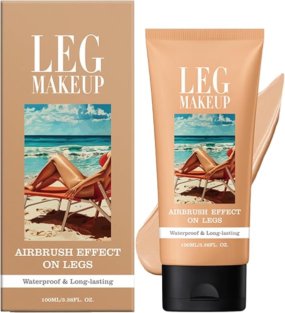 Leg Full Coverage Concealer Waterproof, Tattoo Cover Up No Transfer Body Makeup, Body Coverage Perfector Bruise&Scar &Veins Concealer With Airbrush Finish, All Skin Tones​