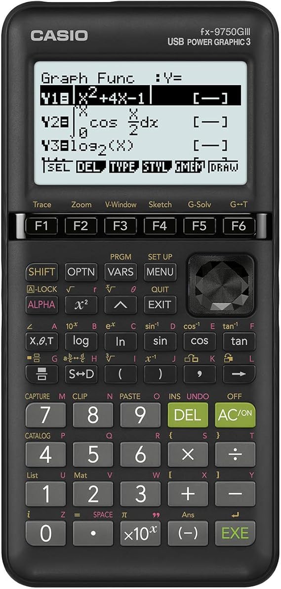 Casio fx-9750GIII Graphing Calculator | Natural Textbook Display | Python Programming | Ideal for Exams, STEM & Advanced Math | Black