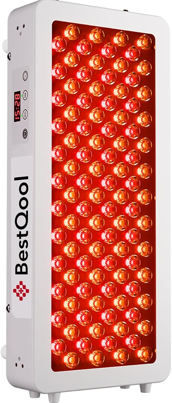 BestQool Red Light Therapy Panel, 4 Wavelengths for Body and face, 160W