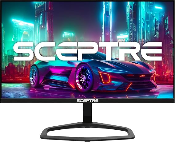 Sceptre New 24.5-inch Gaming Monitor 240+Hz 1ms DisplayPort x2 HDMI x2 100% sRGB AMD FreeSync Premium Build-in Speakers, Machine Black 2025 (E255B-FWD240 Series) | 240+Hz 1ms DisplayPort x2 HDMI x2 100% sRGB AMD FreeSync Premium Build-in, 2025 (Series)