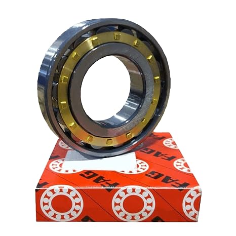 FAG Bearings NU1028M1 Single Row Cylindrical Roller Bearing, Straight Bore, Removable Inner Ring, Standard Capacity, Brass Cage, Normal Clearance, 140mm ID, 210mm OD, 33mm Width
