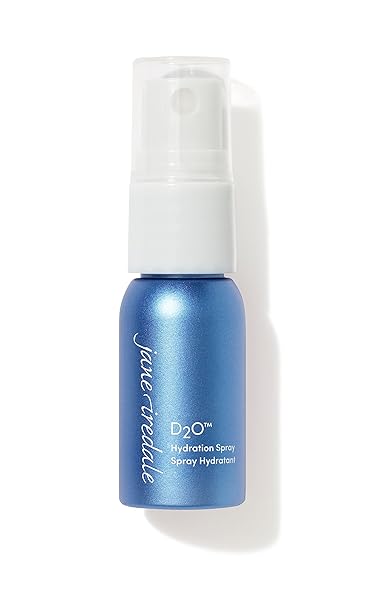 jane iredale D2O Hydration Spray, Natural Moisture-Locking Facial Mist Replenishes Dry Skin and Sets Makeup for a Natural Finish, Vegan, Gluten-Free