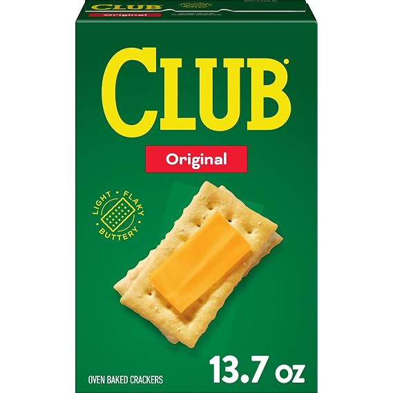 Club Crackers, Lunch Snacks, Snack Crackers, Original, 13.7oz Box (1 Box)