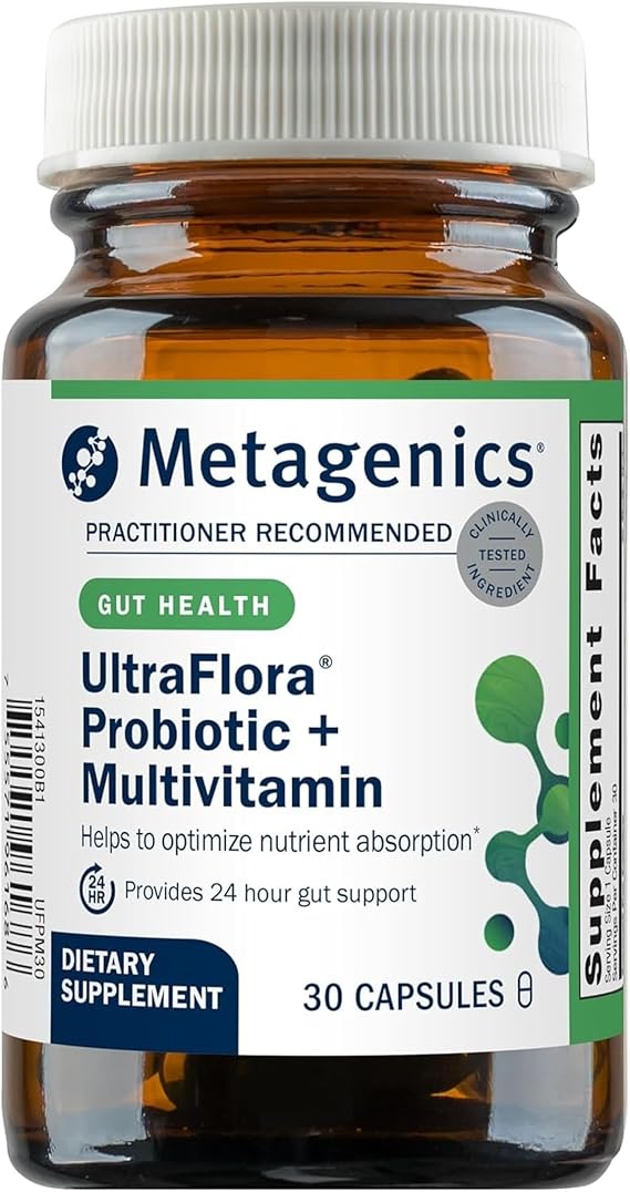 Metagenics UltraFlora Probiotic + Multivitamin, 30 Capsules