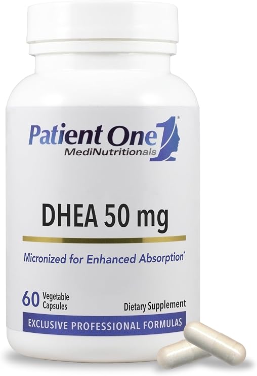 Patient One DHEA 50 mg | Micronized | 60 Capsules