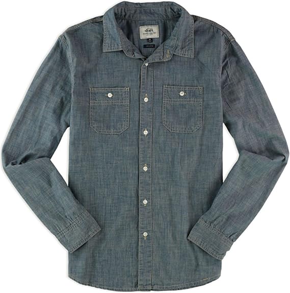 Ecko Unltd. Mens Crew Wash Chambray Button Up Shirt