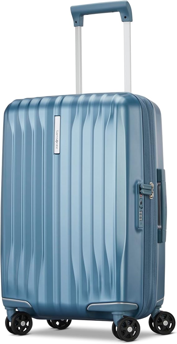Samsonite Uplift Hardside Spinner Suitcase, 22" Expandable, Polycarbonate (PC), 2 Handles, 4 Wheels, Water Resistant, Solid Pattern,