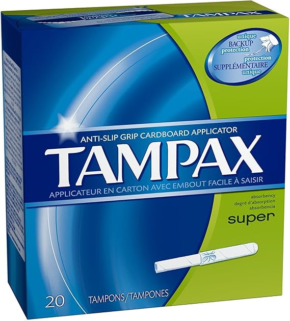 Tampax Super Absorbency Tampons with Flushable Applicator 20 ct