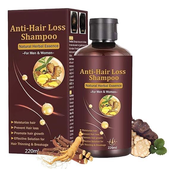 Hair Thickening Shampoo, Natural & Organic Herb Shampoo for Hair Regrowth Faster, Prevent Hair Loss, Suitable for All Hair Types, Unisex, 0.0353 Fl Oz
