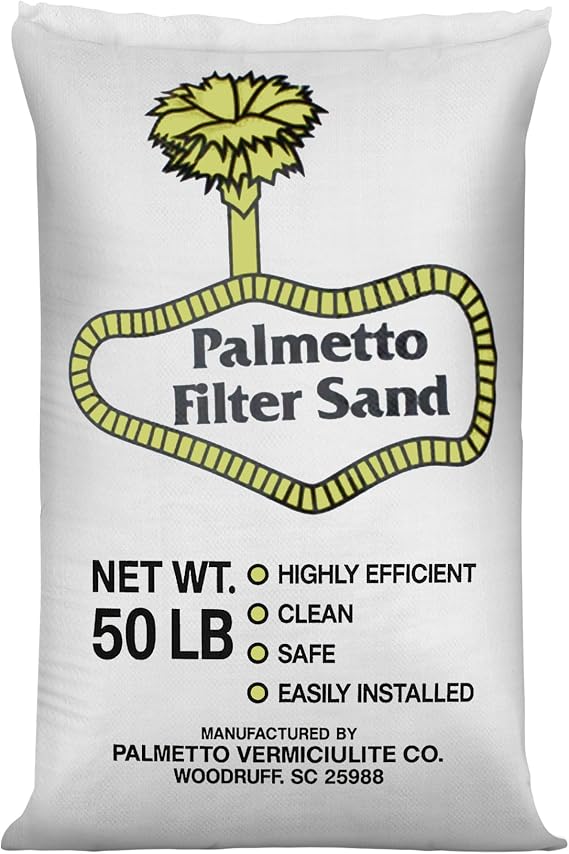 Pool Filter Sand for Swimming Pools, 50 Lbs, Natural Silica