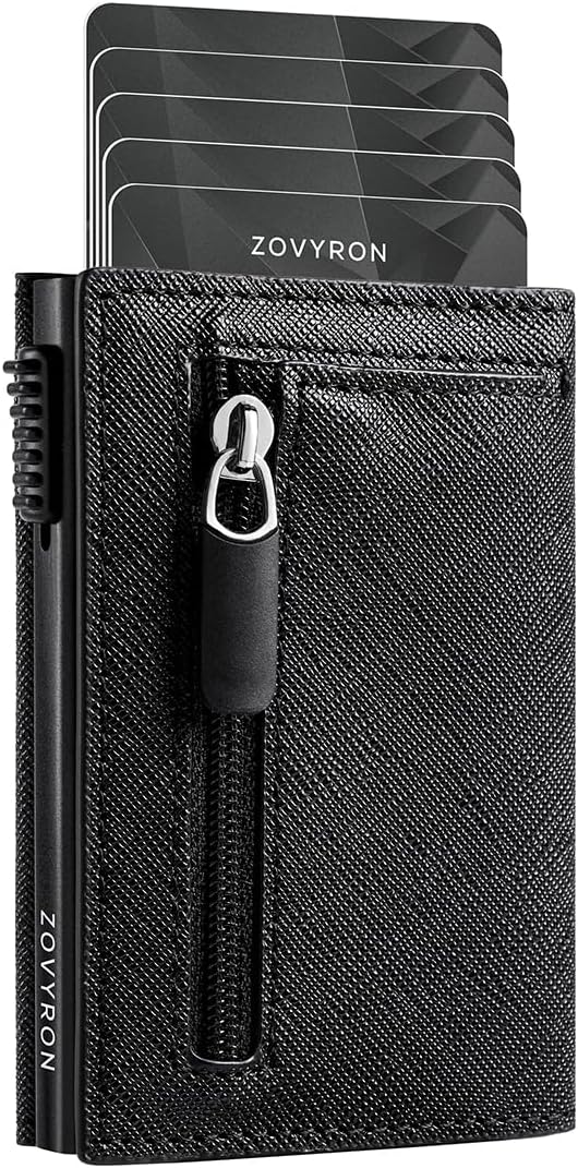 Wallet for Men Slim Smart Pop Up Wallet RFID Card Holder Wallet Mens Minimalist Small Wallet with Money Clip