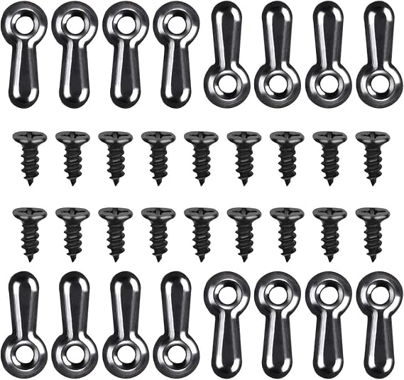 160-Piece Metal Picture Frame Set with 160 Screws, Turn Button Fasteners, Black Frame Hardware, Hanging Hangers for Photos, Crafts, Posters