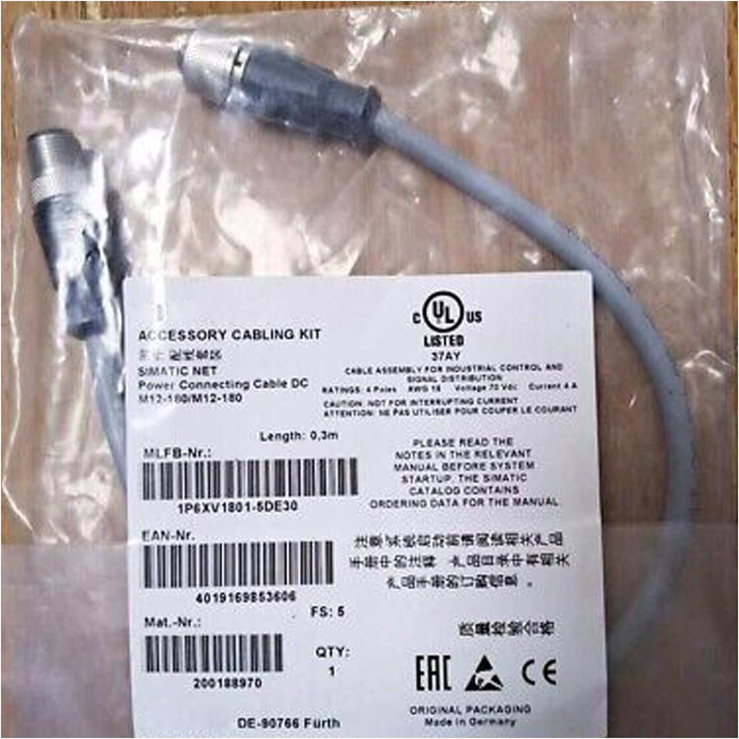 1 Pcs New 6XV1801-5DE30 in Box 6XV18015DE30