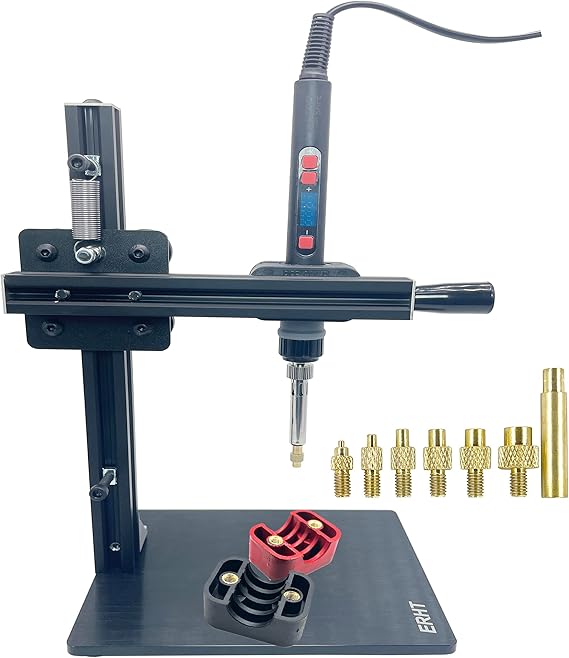 Heat Set Insert tip Tool Vertical Heat Pressing Machine Heat Brass Inserts 3D Printing Thread Knurled Nut M2 M2.5 M3 M4 M5 M6 (Heat Set Insert)