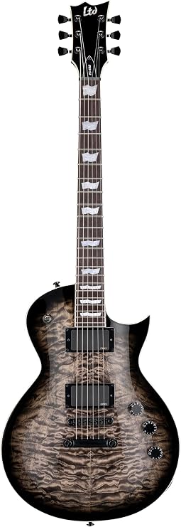 ESP LTD Eclipse EC-400 Electric Guitar, See-Thru Black Sunburst