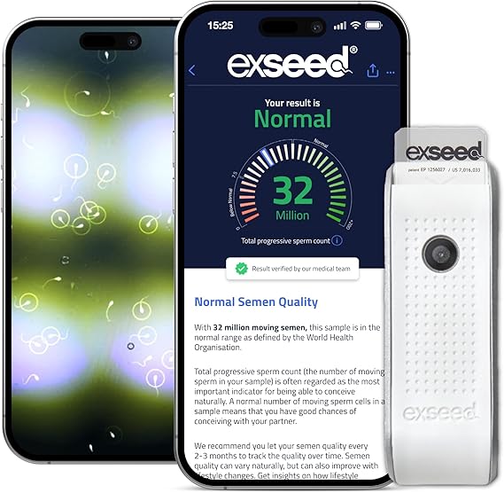 Home Semen Analysis Kit – 5 Tests with Smartphone Video Results | 5 Home Sperm Tests to Track Improvement | Smartphone Video Analysis in 15 Minutes | Measures Progressive Movement & Volume