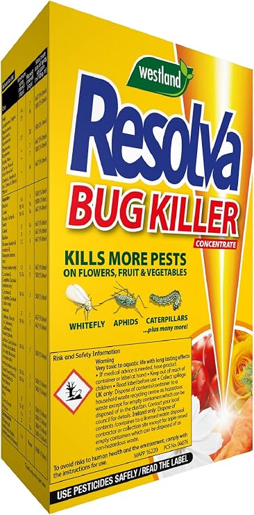 Resolva Bug Killer Concentrate 250ml – Fast Acting Insect Killer for Aphids, Whitefly, Caterpillars & Garden Pests