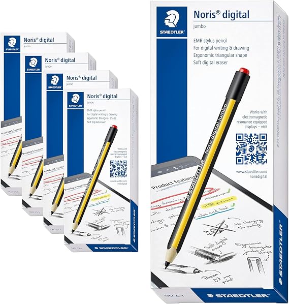 STAEDTLER Noris Jumbo Digital Stylus Pen with Eraser for Touchscreens